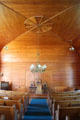 Interior of Union Christian Church at President Calvin Coolidge State Historic Park. Plymouth Notch, VT.