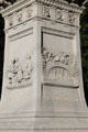 Base of Robert Burns statue by Elia Corti & Samuel Novelli at Vermont History Center. Barre, VT.