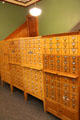 Card catalog at Vermont History Center. Barre, VT.