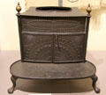 Cast iron stove by Rufus & Jonathan Wainwright of Middlebury, VT at Vermont History Center. Barre, VT.