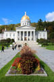 Flower beds at Vermont State House. Montpelier, VT.