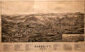 Birds Eye view of Barre, VT graphic by George E. Norris of Brockton, MA at Vermont History Museum. Montpelier, VT.