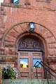Arched entrance of Vermont Department of Agriculture Building. Montpelier, VT.