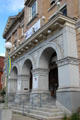 Entrance details of Montpelier City Hall & Arts Center. Montpelier, VT.