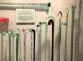 Glass cane collection at Shelburne Museum. Shelburne, VT.