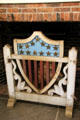 Wooden flag gate from Shelburne, VT at Shelburne Museum. Shelburne, VT.
