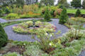 Bostwick Memorial Garden with 88 flower varieties at Shelburne Museum. Shelburne, VT.