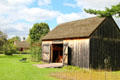 Settlers' barn at Shelburne Museum. Shelburne, VT.