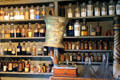 Apothecary shop bottles interior at Shelburne Museum. Shelburne, VT.