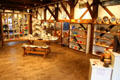 Artisans csrafts gift shop in Diamond Barn at Shelburne Museum. Shelburne, VT.