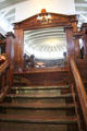 Staircase aboard Ticonderoga at Shelburne Museum. Shelburne, VT.