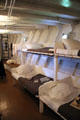 Crew's sleeping quarters aboard Ticonderoga at Shelburne Museum. Shelburne, VT.