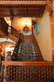 Foyer stairway at Marsh-Billings-Rockefeller Mansion. Woodstock, VT.