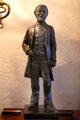 Frederick Billings statue by M. Capser at Marsh-Billings-Rockefeller Mansion. Woodstock, VT.