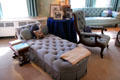 Day bed, chair & sofa in master bedroom at Marsh-Billings-Rockefeller Mansion. Woodstock, VT.
