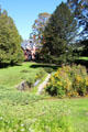 Garden of Marsh-Billings-Rockefeller Mansion. Woodstock, VT.