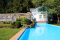 Belvedere & swimming pool at Marsh-Billings-Rockefeller Mansion. Woodstock, VT.