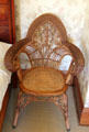 Wicker chair in farm house at Billings Farm & Museum. Woodstock, VT