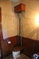 Pull chain flush toilet in farm house at Billings Farm & Museum. Woodstock, VT.