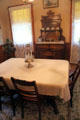 Dining room in farm house at Billings Farm & Museum. Woodstock, VT.