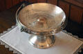 Silver bridal bowl at Billings Farm & Museum. Woodstock, VT.