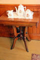 Side table with tea service at Billings Farm & Museum. Woodstock, VT.