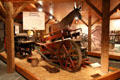 Horse treadmill threshing machine at Billings Farm & Museum. Woodstock, VT.