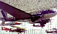 DC3 hangs in Museum of Flight. Seattle, WA