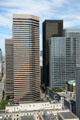 Wells Fargo Center, black Safeco Plaza & bluish Fourth & Madison buildings. Seattle, WA.