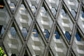 Metal screen facade of King County Administration Building. Seattle, WA.