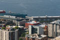 Piers 69 & 70 from Space Needle. Seattle, WA.