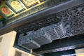 Antique hand carved ceiling supports of Chinese Room at Smith Tower. Seattle, WA.
