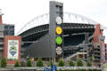 Qwest Field signs & interior from ground level. Seattle, WA.