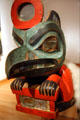 Northwest Coast native wooden Box of Daylight Raven hat by Tlingit artist of Taku at Seattle Art Museum. Seattle, WA.