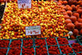Cherries & raspberries in Pike Place Market. Seattle, WA.