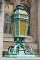 Bronze lamp of Suzzallo Library on University of Washington campus. Seattle, WA.