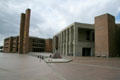 Central Plaza at University of Washington with Odegaard Undergraduate Library, Campanile , & Kane Hall. Seattle, WA.