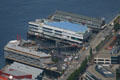 Seattle piers seen from Columbia Center Sky View. Seattle, WA.