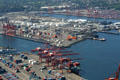 Seattle Container Port overview. Seattle, WA.