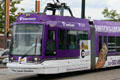 SoundTransit streetcar in purple. Tacoma, WA.