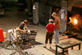 Glassblowing at Hot Shop of Museum of Glass. Tacoma, WA.