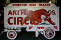 Arthur Brothers Circus ticket wagon with tiger painting at Circus World Museum. Baraboo, WI.
