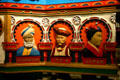 Afghanistan, India & Japan figures on Asia wagon of Cole Bros. circus at Circus World Museum. Baraboo, WI.