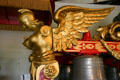 Golden winged figure on Ringling Bros. bell wagon at Circus World Museum. Baraboo, WI.