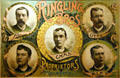 Ringling Bros poster showing five brothers at Circus World Museum. Baraboo, WI.
