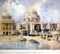 Print of Administration Building at World's Columbian Exposition by Poole Bros. at Columbus Museum. Columbus, WI.