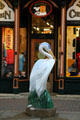 Pearl heron sculpture by Terry & Michelle Peterslie. La Crosse, WI.