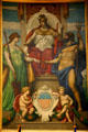 Allegorical figures on mural in Senate chamber of Wisconsin State Capitol. Madison, WI.