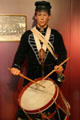 Civil War drummer's uniform & drum at Wisconsin Veterans Museum. Madison, WI.