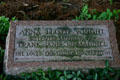 Tombstone of Anna Lloyd Wright, mother of Frank, at Unity Chapel near Taliesin. WI.